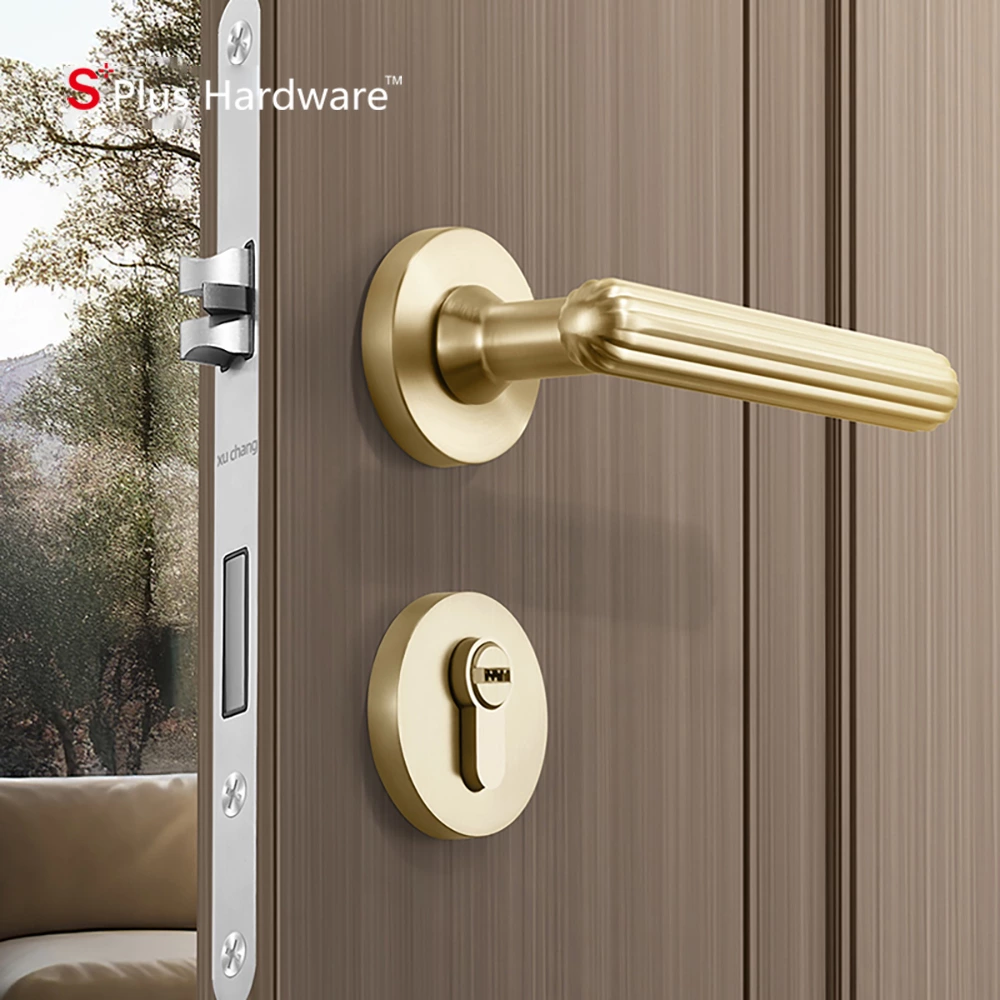 Premium Brass Door Lock Set – Elegant Design for Modern Homes
