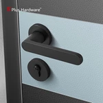 Zinc alloy black round doors locks handle