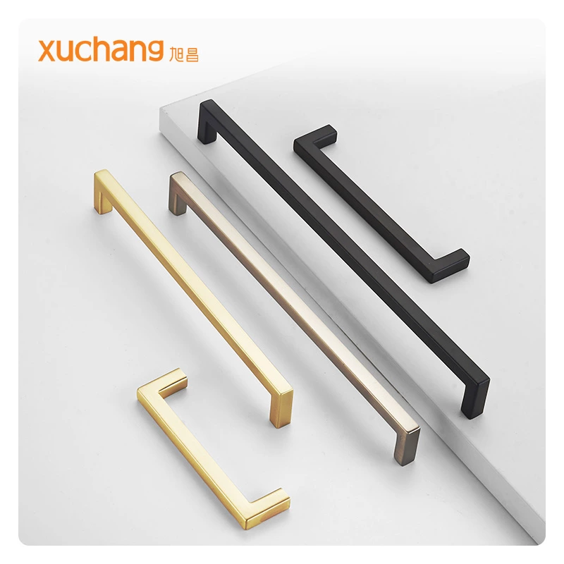 Modern Zinc Alloy Furniture  Cabinet Wardrobe Drawer Cupboard Handle Long Pull Handles