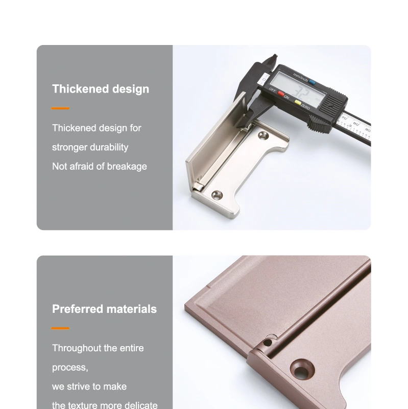 Zinc alloy hidden buckle authentic handle