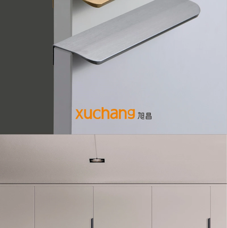 Modern Black Aluminum Furniture Pull Handles for Dresser Bedroom Office Kitchen Bathroom Hotel Living Room