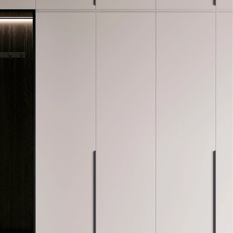 Modern Black Aluminum Furniture Pull Handles for Dresser Bedroom Office Kitchen Bathroom Hotel Living Room