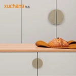 Custom 150mm Champagne Half Moon Cabinet Handles Golden Color Handle For Cabinet