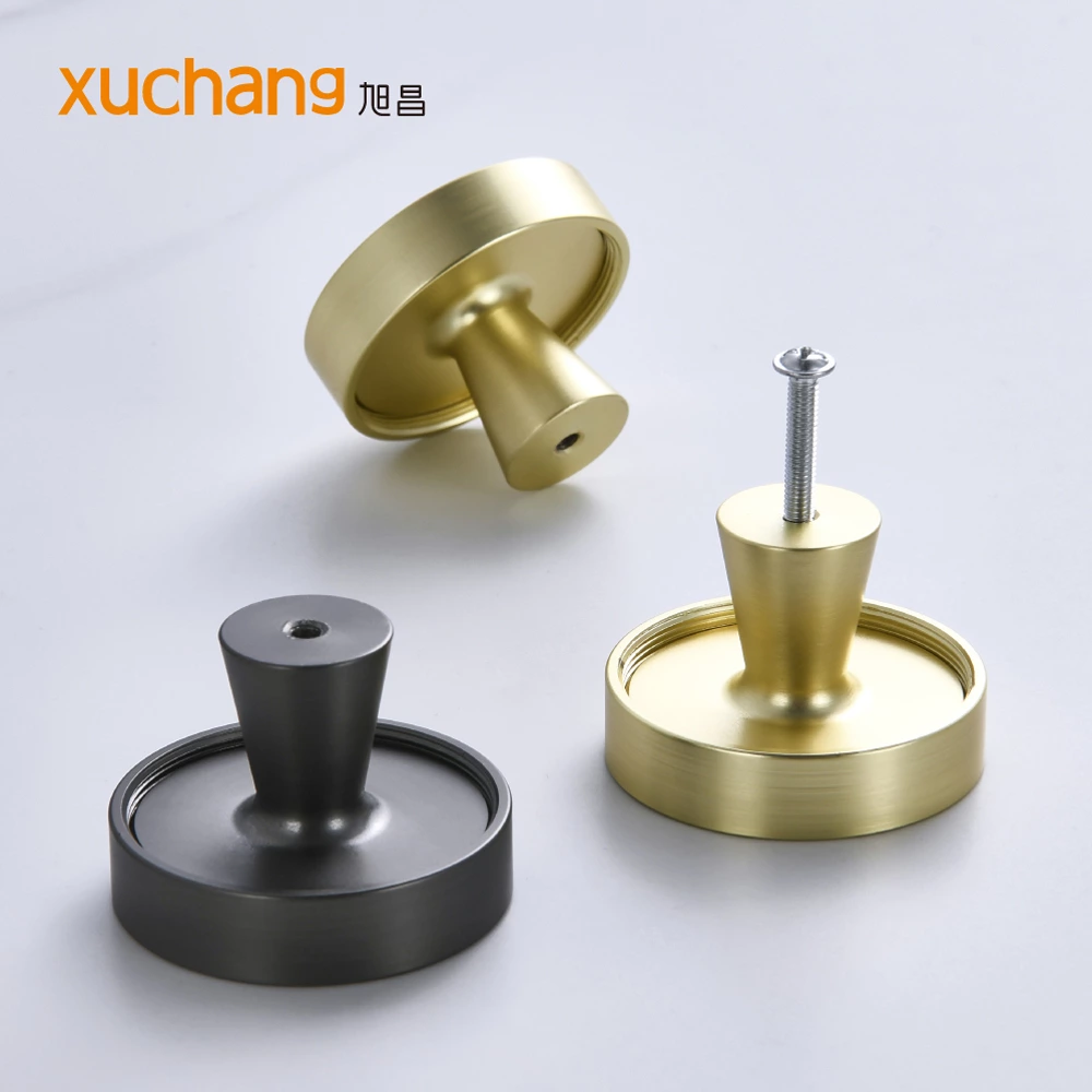 Multi-color Aluminum Alloy Cabinet Knobs With Decorative Inserts
