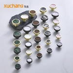Multi-color Aluminum Alloy Cabinet Knobs With Decorative Inserts