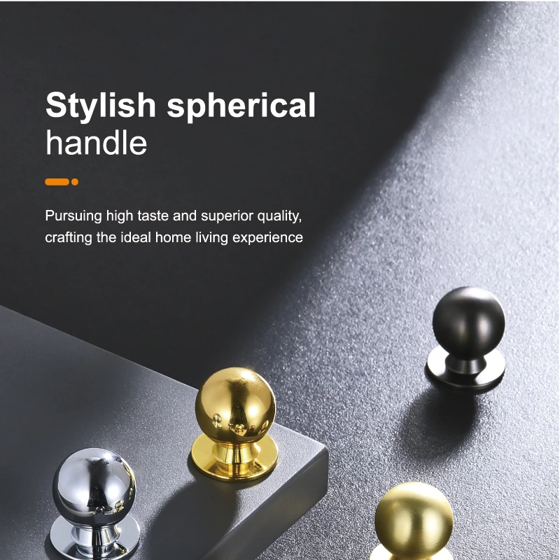 Modern Minimalist Round Zinc Alloy Knob Small Drawer Pull For Wardrobe Bedroom Cabinets For Dressers In Hotels And Apartments