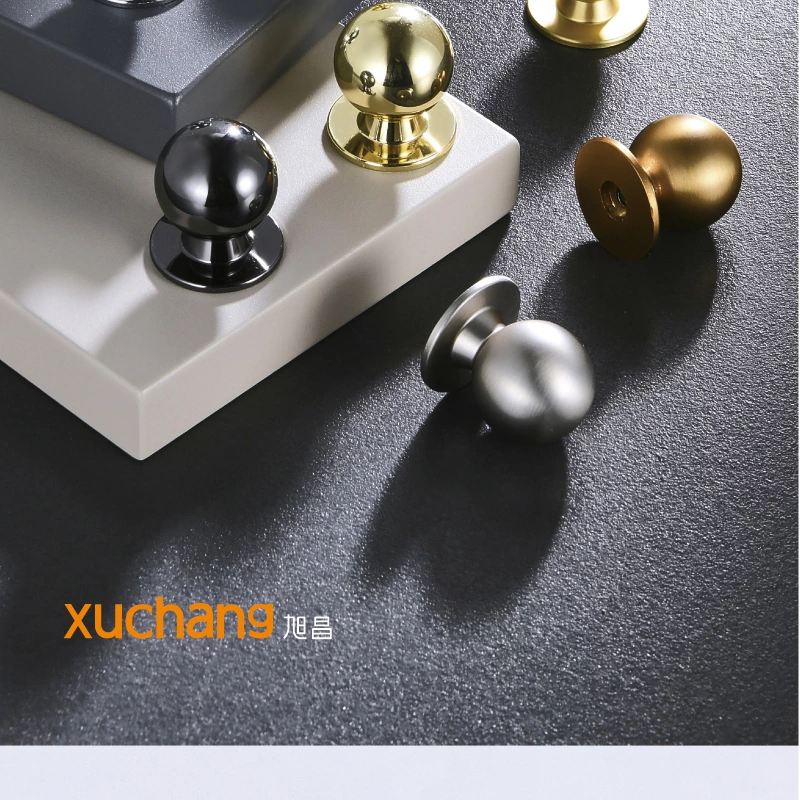 Modern Minimalist Round Zinc Alloy Knob Small Drawer Pull For Wardrobe Bedroom Cabinets For Dressers In Hotels And Apartments