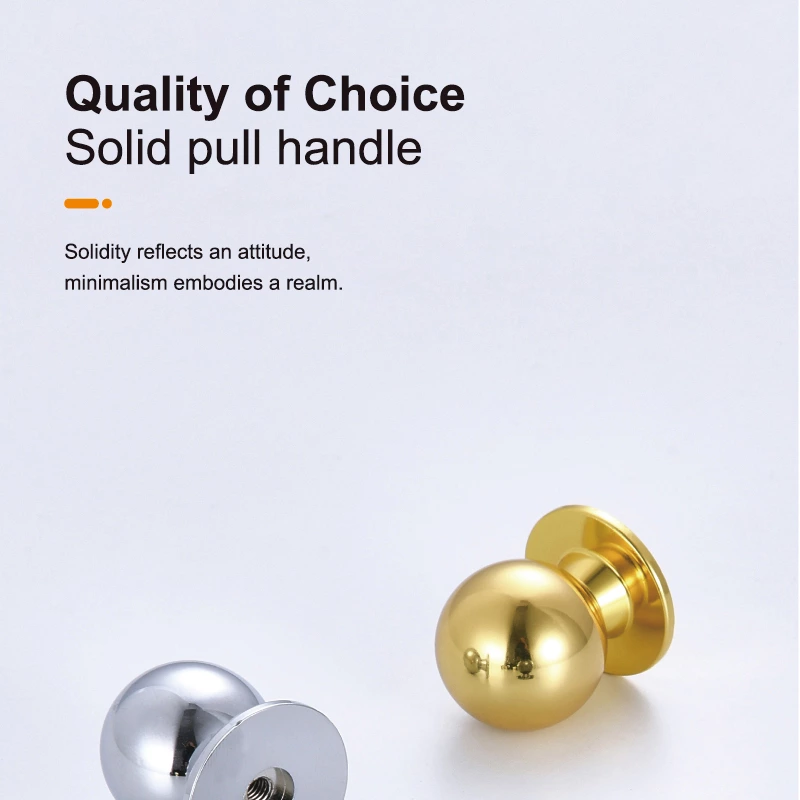 Modern Minimalist Round Zinc Alloy Knob Small Drawer Pull For Wardrobe Bedroom Cabinets For Dressers In Hotels And Apartments
