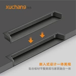 Customized Concealed Invisible Door Handles for Metal Decorative Furniture Zinc Cabinet Cupboard Drawer Kitchen Bedroom Dresser