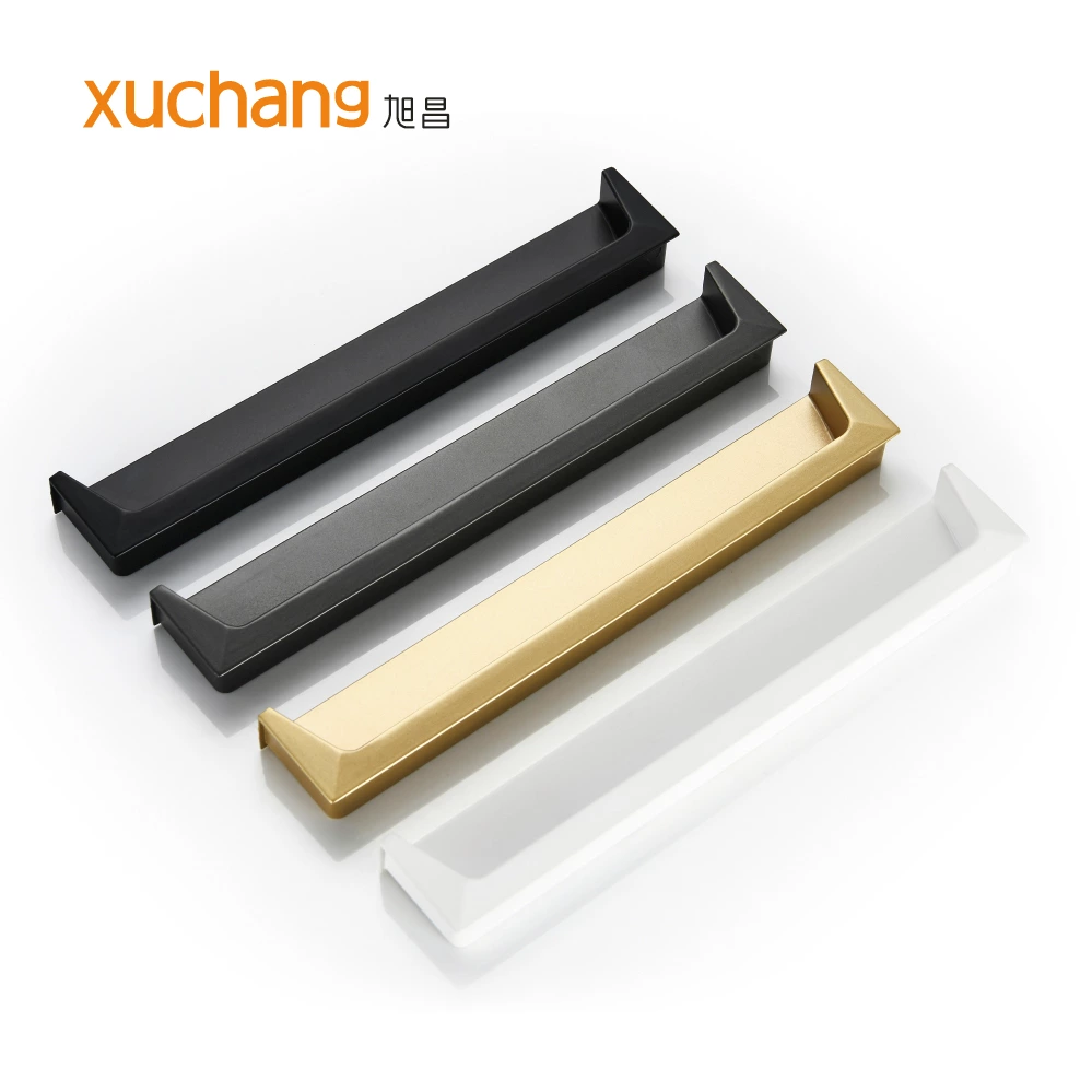 Customized Concealed Invisible Door Handles for Metal Decorative Furniture Zinc Cabinet Cupboard Drawer Kitchen Bedroom Dresser