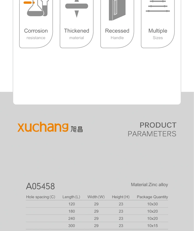 Customized Concealed Invisible Door Handles for Metal Decorative Furniture Zinc Cabinet Cupboard Drawer Kitchen Bedroom Dresser