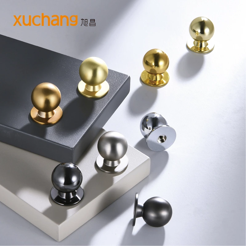 Modern Minimalist Round Zinc Alloy Knob Small Drawer Pull For Wardrobe Bedroom Cabinets For Dressers In Hotels And Apartments