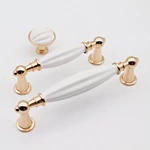 Classic Zinc Porcelain Ceramic 128mm Cabinet Handle for Kitchen Bedroom Bathroom Living Room Wardrobe & Dresser Door
