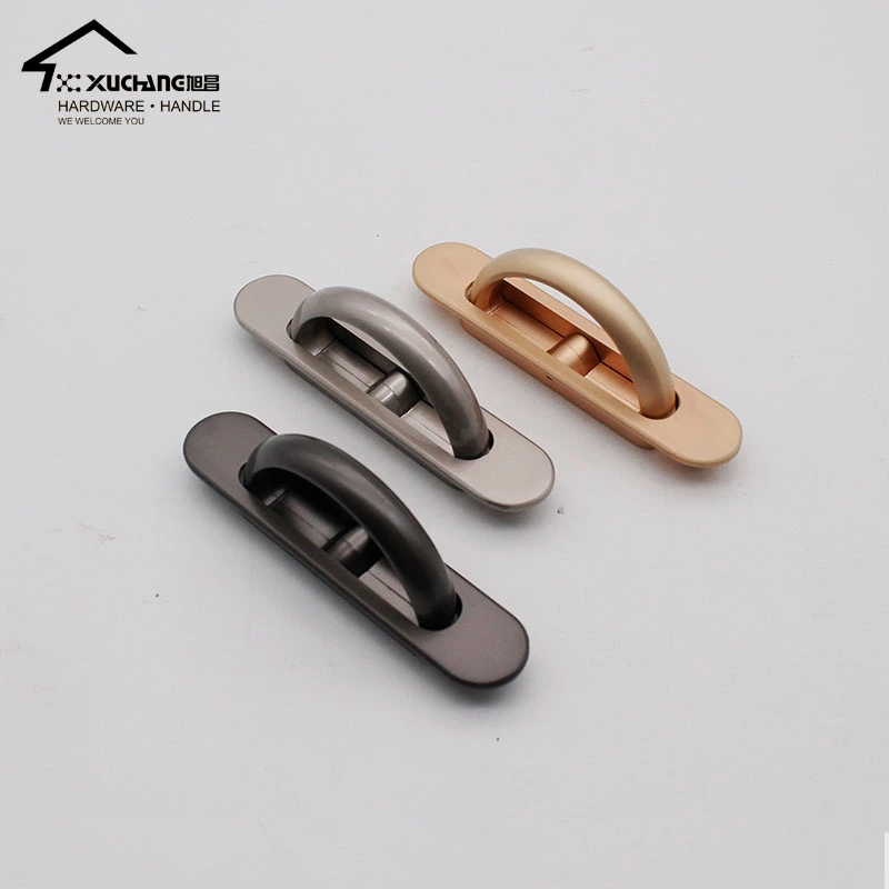 Best Selling Modern Zinc Alloy Concealed Door Handle for Bedroom Kitchen Cabinets Dresser Wardrobe Dining Versatile Drawer