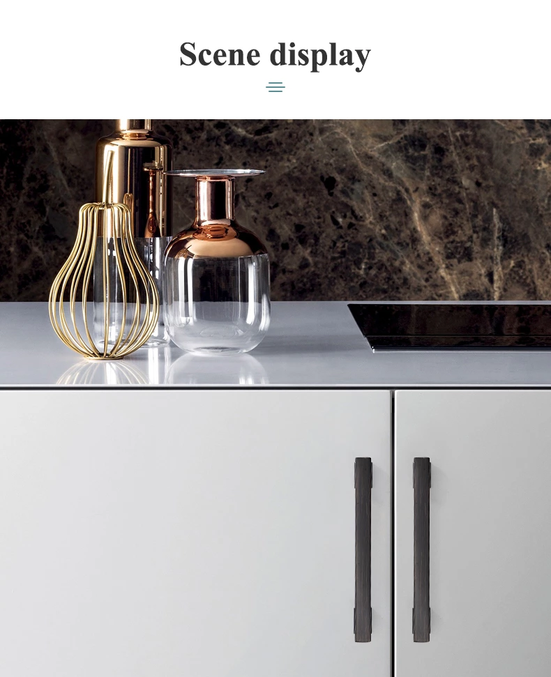 Marble Antique Knurled Brushed Nickel Modern Zinc Handle Models Door Kitchen Cabinet Handles for Cabinets Kitchen