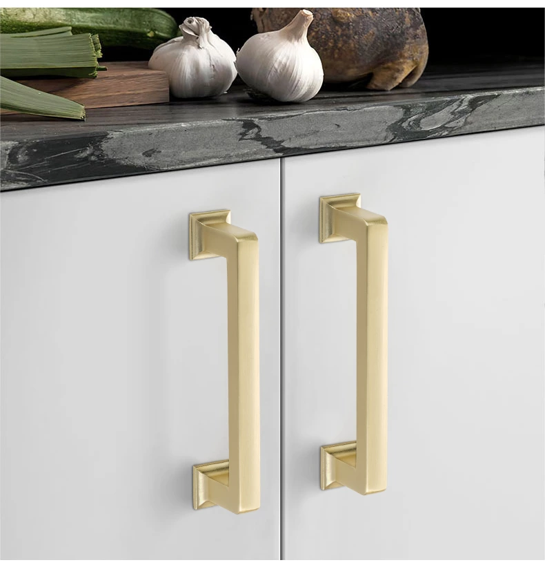 Zinc Alloy Drawer Handle Pulls for Cabinets Black Furniture Hardware for Dressers Bedrooms Warehouses Living Rooms-Xuchang