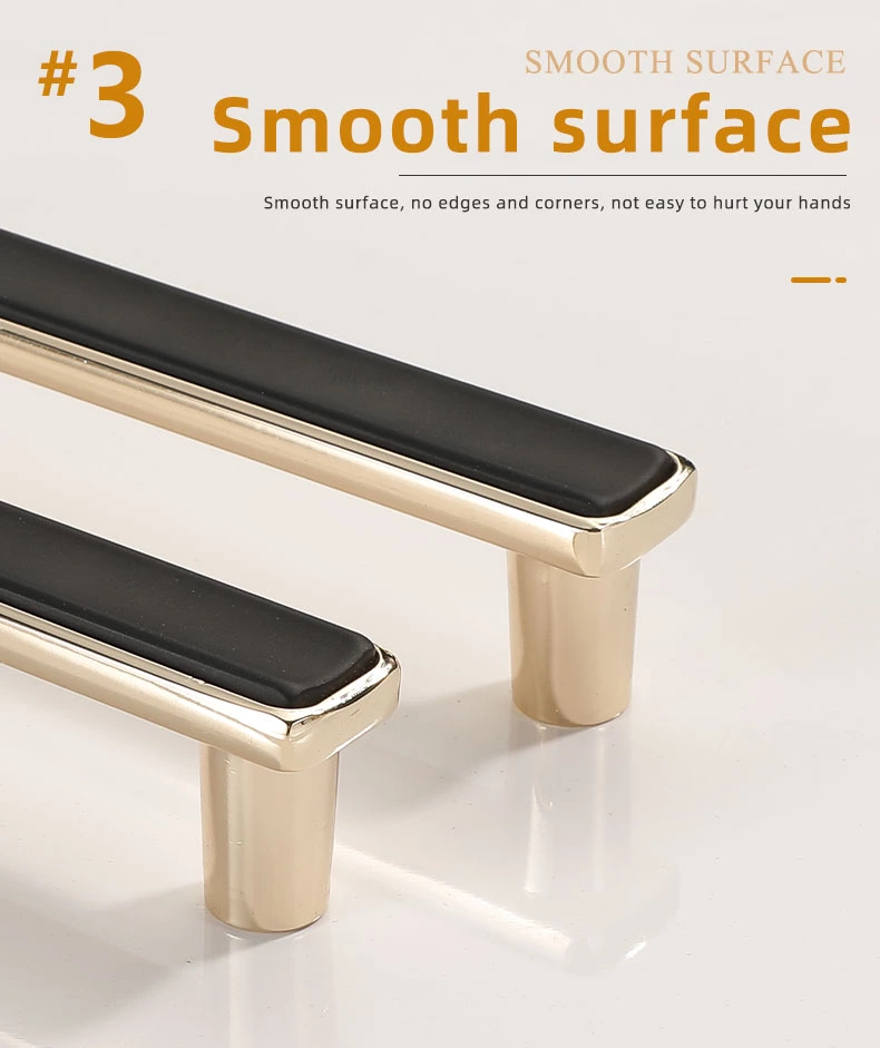 Custom Modern Luxury Invisible Zinc Furniture Cabinet Pull Handles for Bedroom Dressers Cupboard Handle