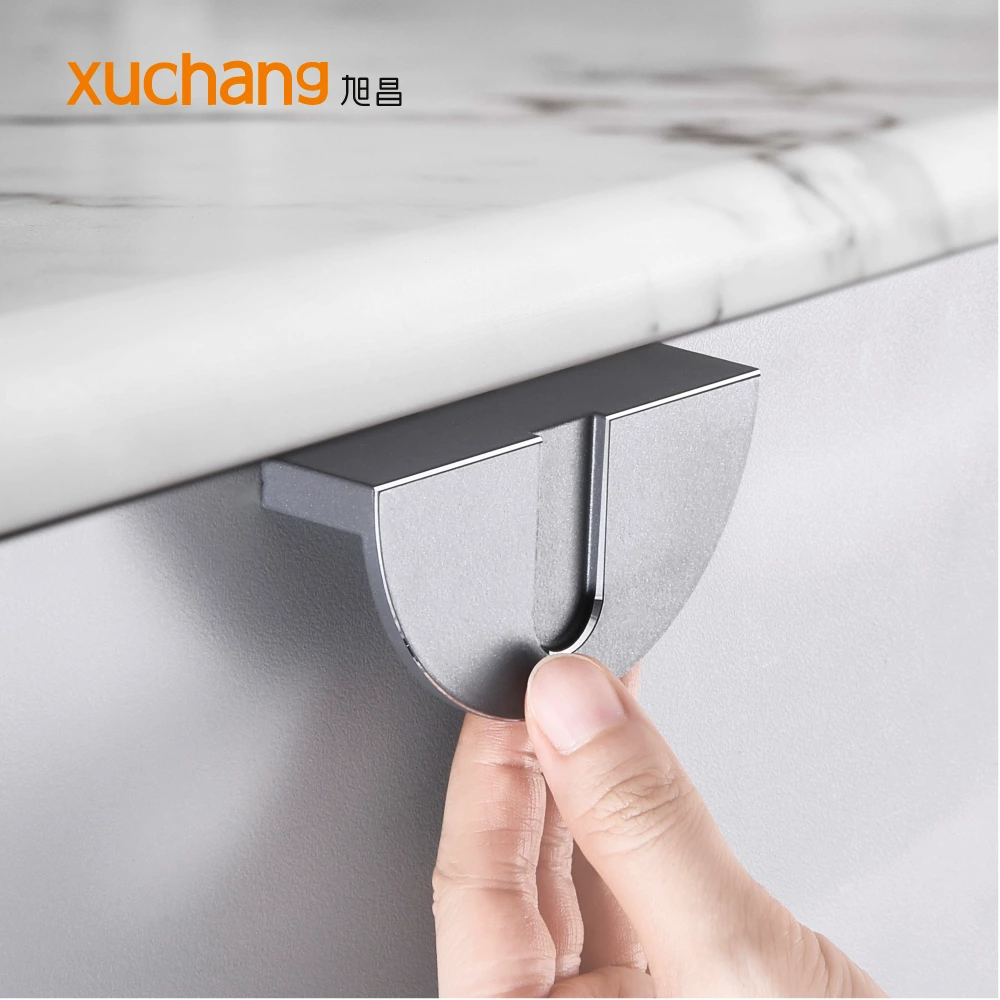 High Quality Half Aluminium Alloy Cabinet Handles Colorful Long Profile for Drawer Bedroom Living Room Aluminum Edge Pull