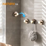 No Drill Walnut Suction Hooks - Adhesive Bathroom Kitchen Door Back Hangers for Hat Coat Organizer