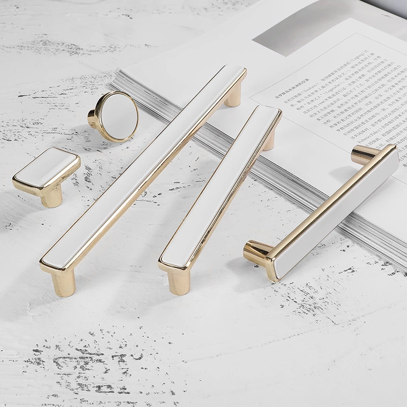 Custom Modern Luxury Invisible Zinc Furniture Cabinet Pull Handles for Bedroom Dressers Cupboard Handle