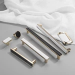 Custom Modern Luxury Invisible Zinc Furniture Cabinet Pull Handles for Bedroom Dressers Cupboard Handle