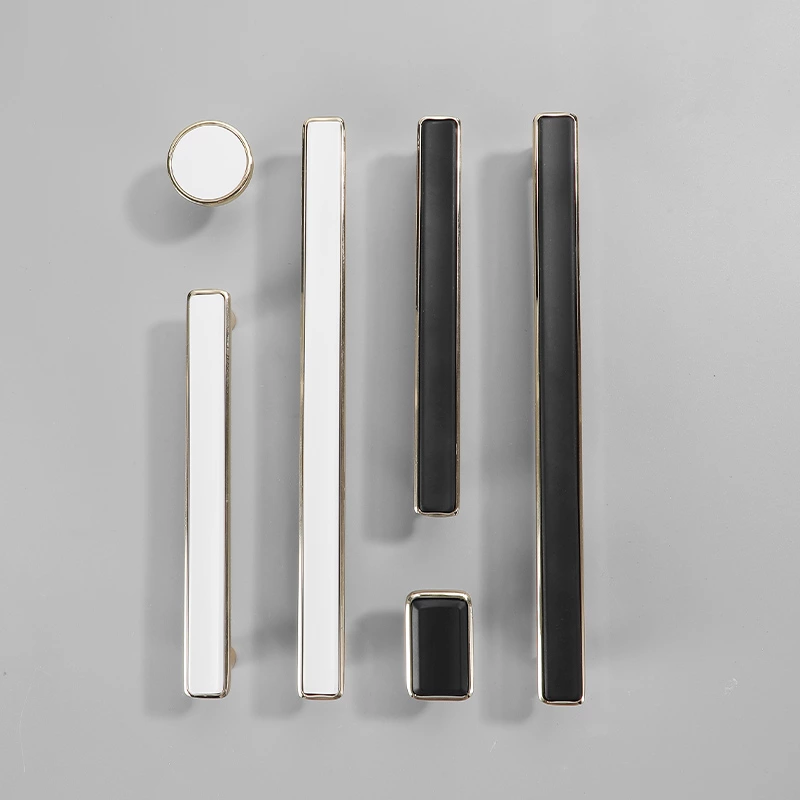 Custom Modern Luxury Invisible Zinc Furniture Cabinet Pull Handles for Bedroom Dressers Cupboard Handle