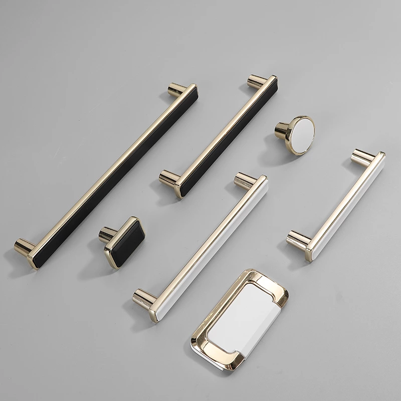 Custom Modern Luxury Invisible Zinc Furniture Cabinet Pull Handles for Bedroom Dressers Cupboard Handle