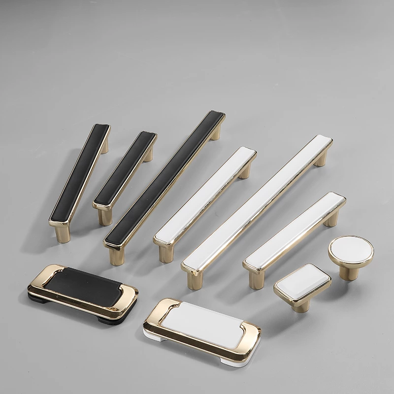Custom Modern Luxury Invisible Zinc Furniture Cabinet Pull Handles for Bedroom Dressers Cupboard Handle
