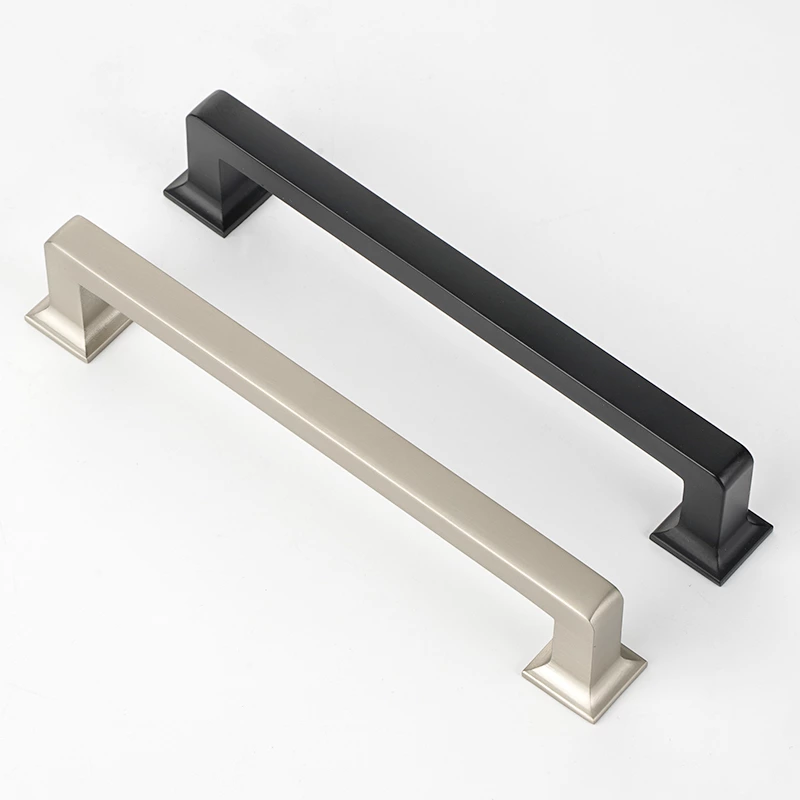 Zinc Alloy Drawer Handle Pulls for Cabinets Black Furniture Hardware for Dressers Bedrooms Warehouses Living Rooms-Xuchang