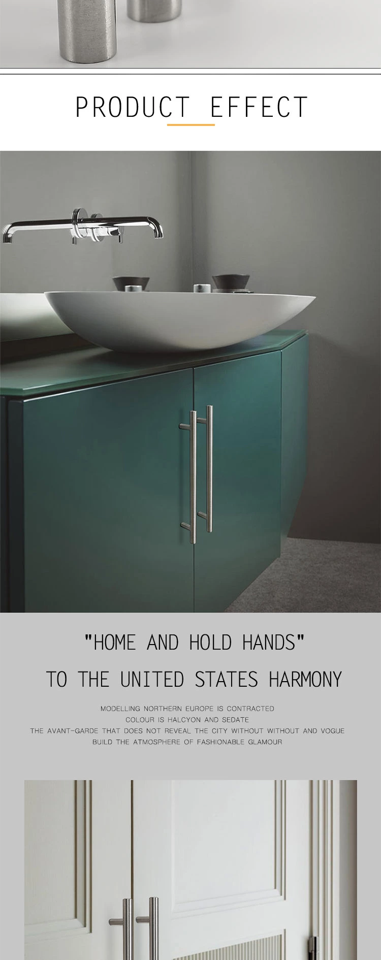 High Quality Stainless Steel Cabinet T Bar Kitchen Living Room Drawer Handles for Furniture Handle