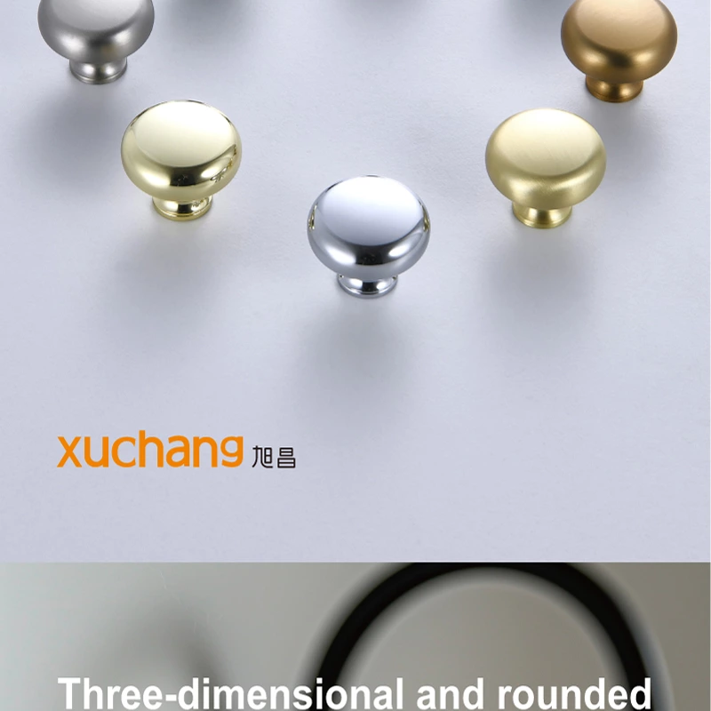 Zinc Alloy Furniture Hardware Cabinet Drawer Door Knob Modern Mushroom Kitchen Cupboard Wardrobe Knobs Pull Handle