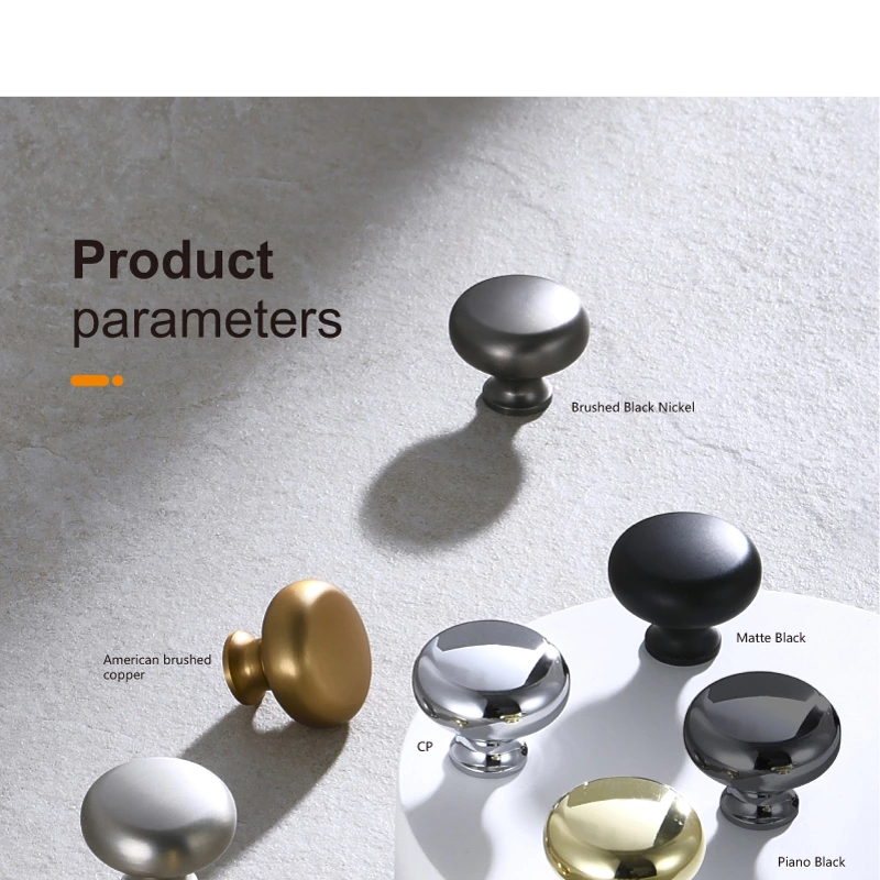 Zinc Alloy Furniture Hardware Cabinet Drawer Door Knob Modern Mushroom Kitchen Cupboard Wardrobe Knobs Pull Handle