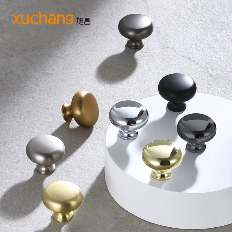 Zinc Alloy Furniture Hardware Cabinet Drawer Door Knob Modern Mushroom Kitchen Cupboard Wardrobe Knobs Pull Handle