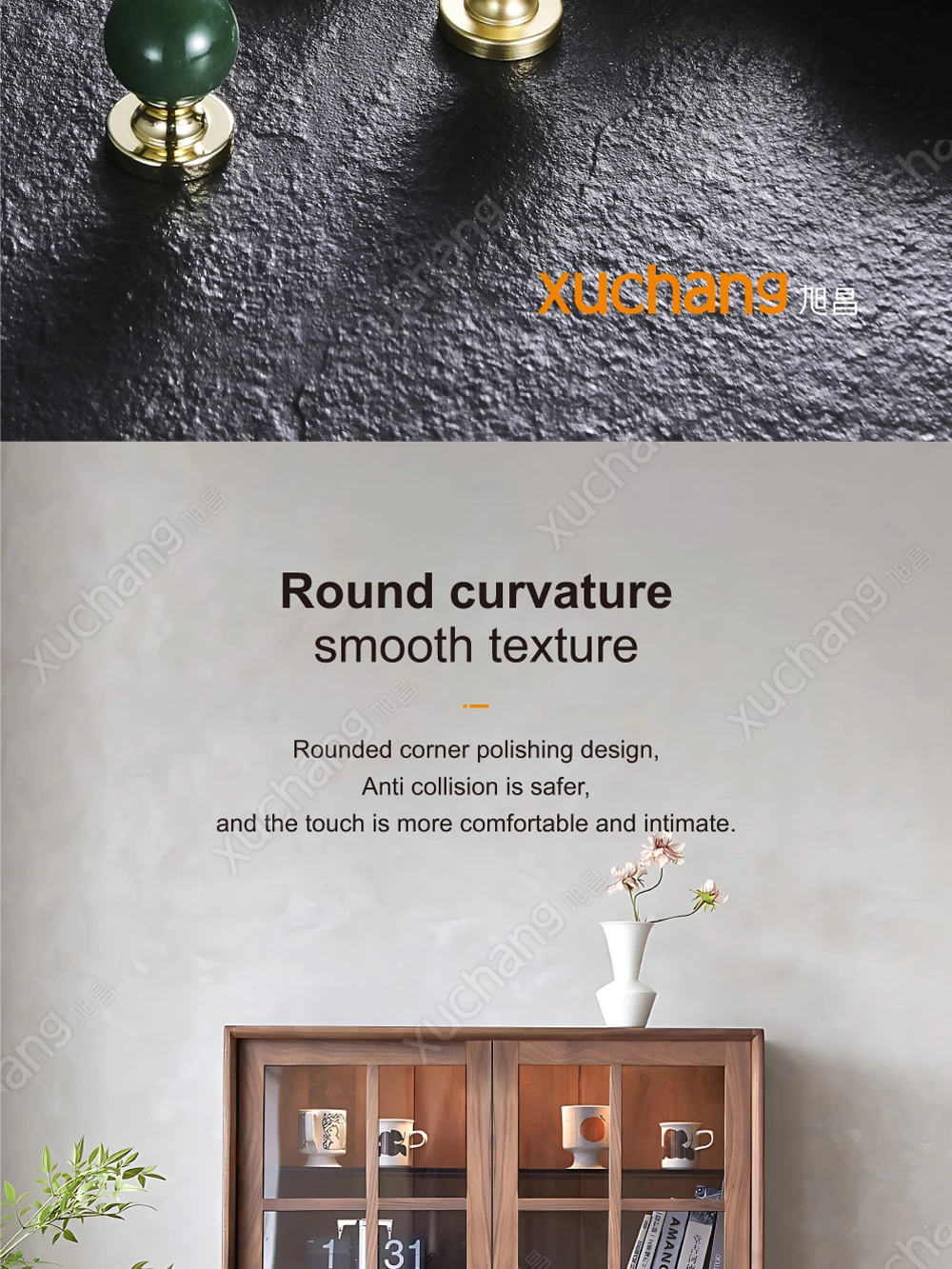 New Arrival Zinc Alloy and Original Stone Furniture Handles in Multiple Colors and Styles