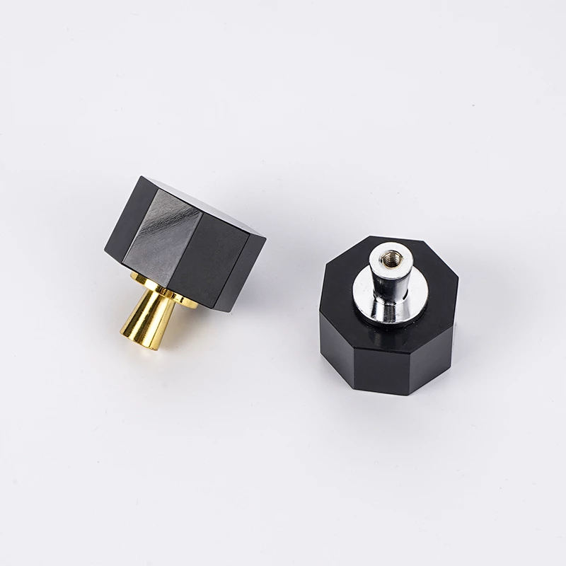 Flat High Quality Brass Crystal Knob Classic Hardware Cabinet Handles