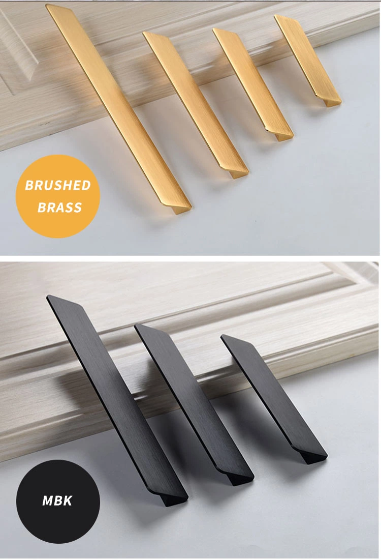 High Quality Colorful Aluminium Modern Dresser Drawer Cabinet Push-pull Handles