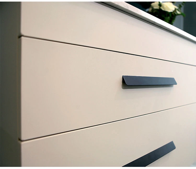 High Quality Colorful Aluminium Modern Dresser Drawer Cabinet Push-pull Handles