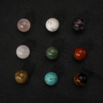 Modern 25mm Round Stone Ball Crystal Cabinet Drawer Hardware Knob Pulls New Natural for Kitchen Dresser Bedroom Bathroom