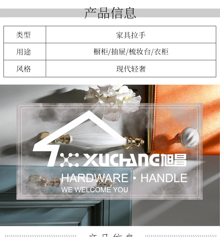 Classic Zinc Porcelain Ceramic 128mm Cabinet Handle for Kitchen Bedroom Bathroom Living Room Wardrobe & Dresser Door