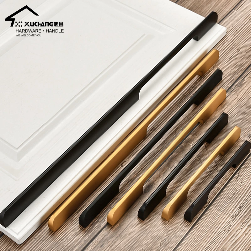 Long Aluminum Alloy Cabinet Handle Simple Design Pull Drawer for Kitchen Bedroom Dresser Hotel Living Room Wardrobe & Cabinets