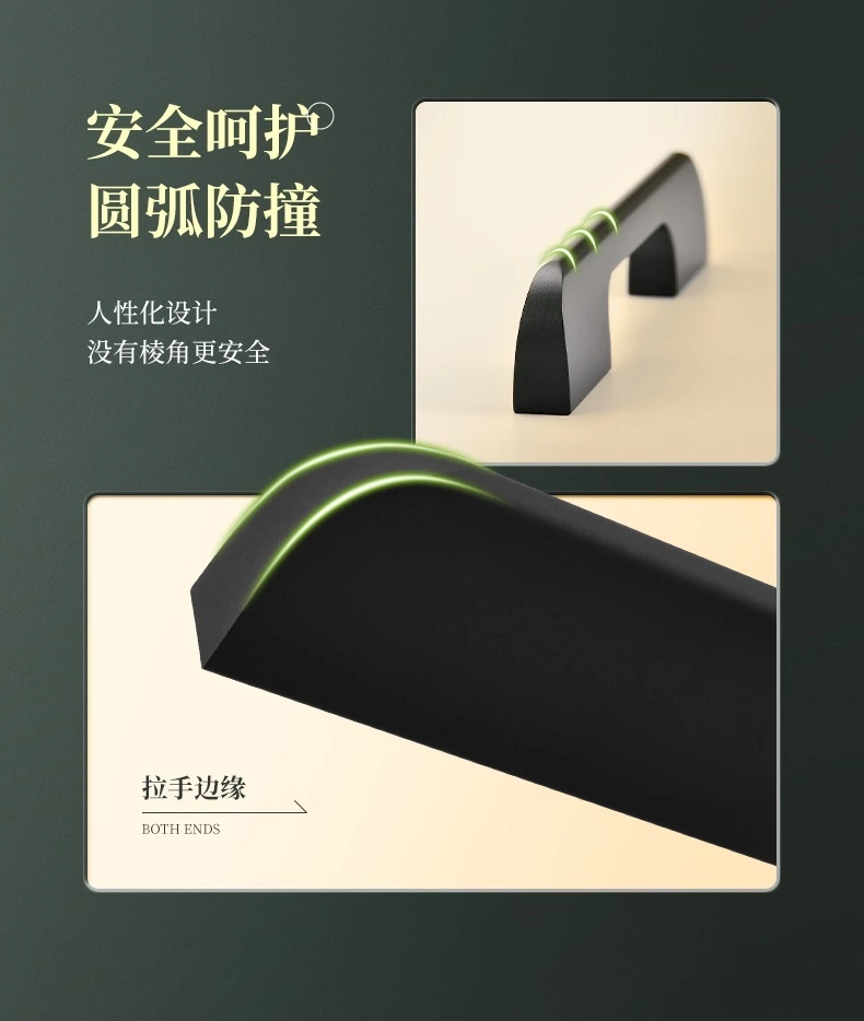 Long Aluminum Alloy Cabinet Handle Simple Design Pull Drawer for Kitchen Bedroom Dresser Hotel Living Room Wardrobe & Cabinets