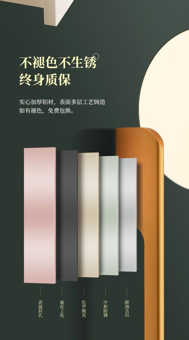 Long Aluminum Alloy Cabinet Handle Simple Design Pull Drawer for Kitchen Bedroom Dresser Hotel Living Room Wardrobe & Cabinets