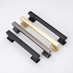 Marble Antique Knurled Brushed Nickel Modern Zinc Handle Models Door Kitchen Cabinet Handles for Cabinets Kitchen