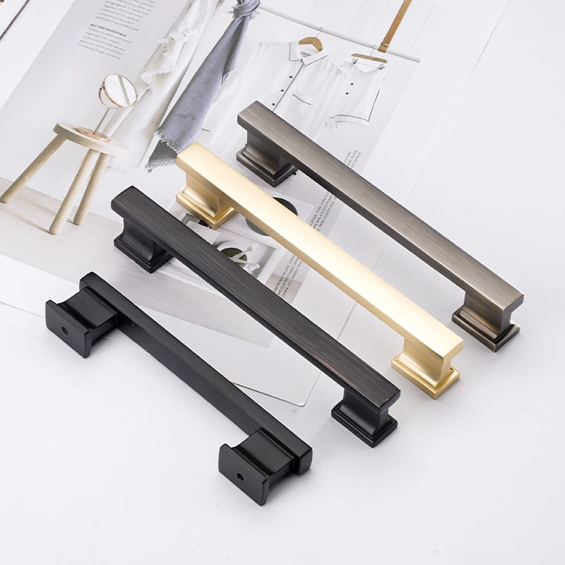 Marble Antique Knurled Brushed Nickel Modern Zinc Handle Models Door Kitchen Cabinet Handles for Cabinets Kitchen
