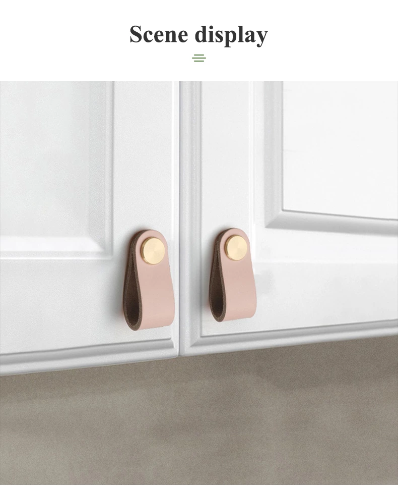 Xuchang Factory Leather Furniture Single Hole Pull Handles for Cabinets Cupboards Dresser Bedroom/Bathroom Drawer Pulls Kitchen