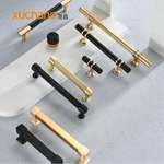 High Quality Gold & Black Aluminum Alloy Pull Handles for Furniture for Cabinets Dressers & Kitchen Use