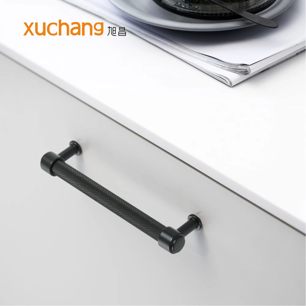 High Quality Gold & Black Aluminum Alloy Pull Handles for Furniture for Cabinets Dressers & Kitchen Use