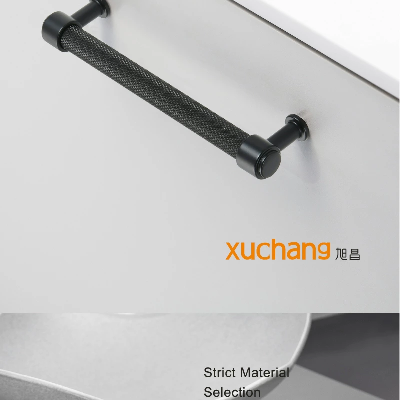 High Quality Gold & Black Aluminum Alloy Pull Handles for Furniture for Cabinets Dressers & Kitchen Use