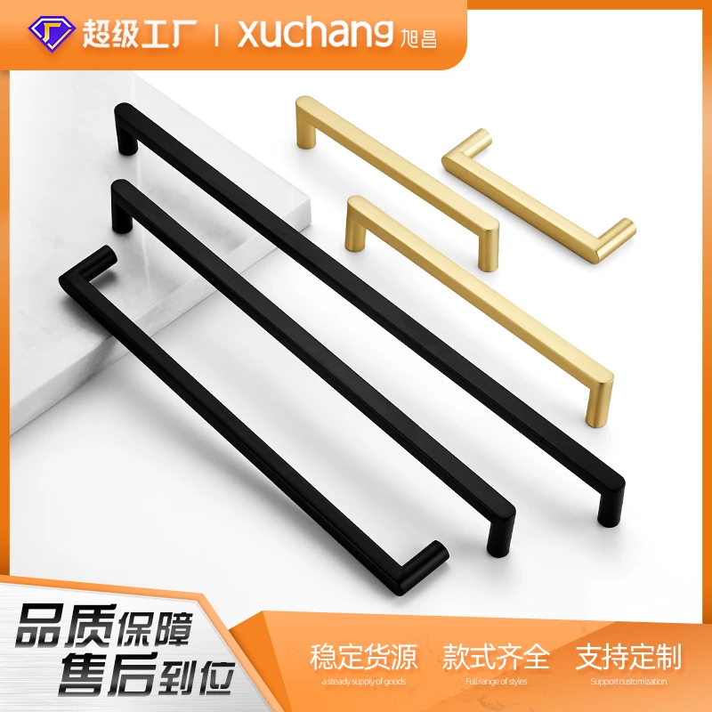 Modern 96mm Square Brass Gold Black Zinc Alloy Handles Factory Kitchen Cabinet Drawer Pulls Bedroom Living Room Dresser Wardrobe