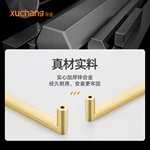 Modern 96mm Square Brass Gold Black Zinc Alloy Handles Factory Kitchen Cabinet Drawer Pulls Bedroom Living Room Dresser Wardrobe